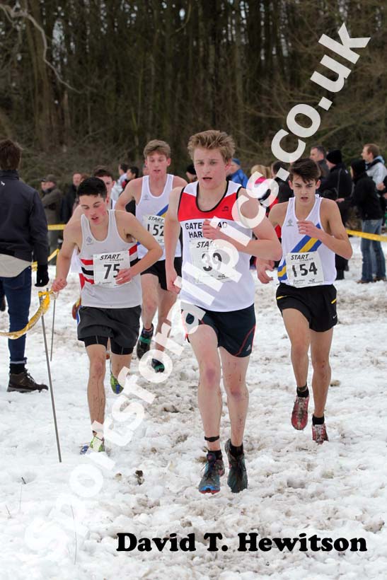 Greg Chambers (Gateshead) under-17 mens Northern Cross Country Championships.